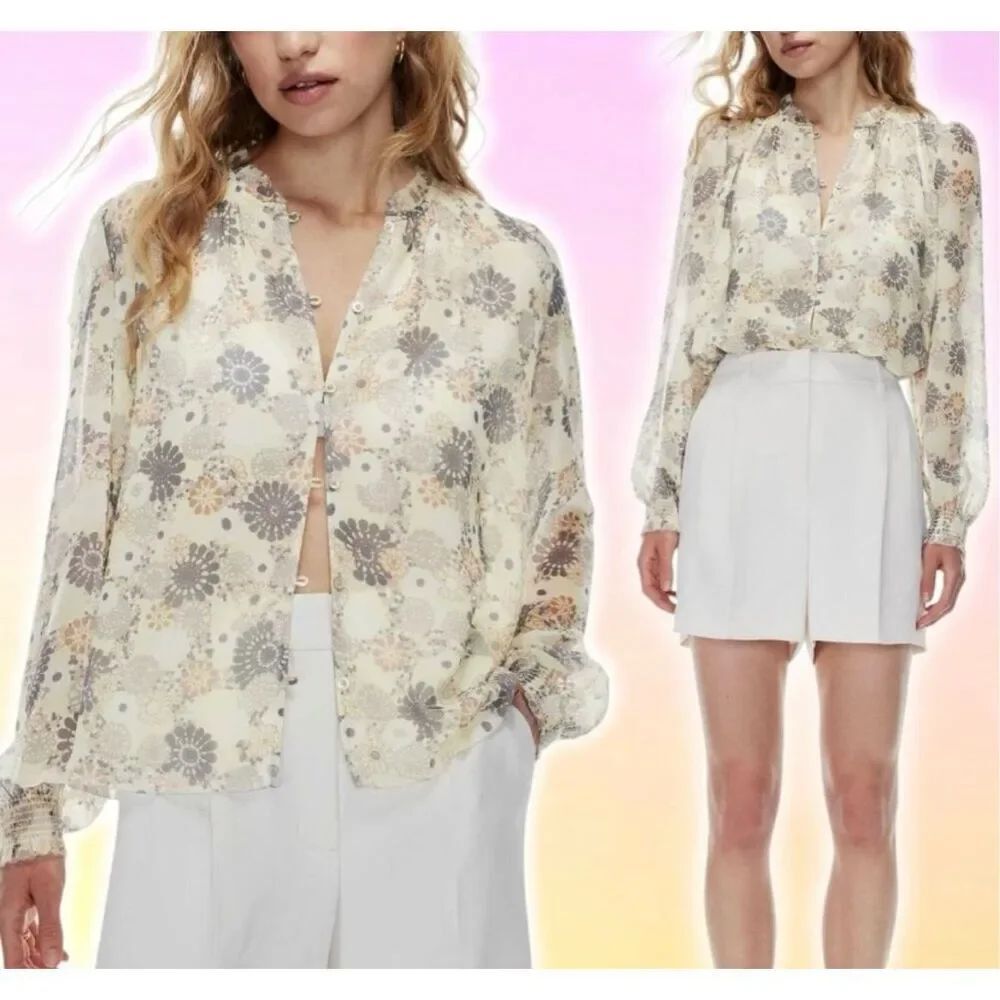 Wilfred Santiago button down blouse size S